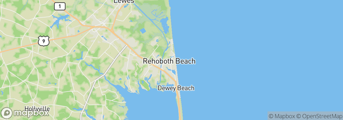 Map: Rehoboth Beach, DE