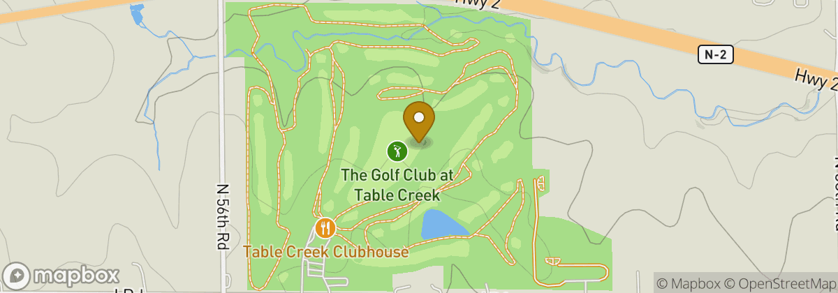 Map location: The Golf Club at Table Creek