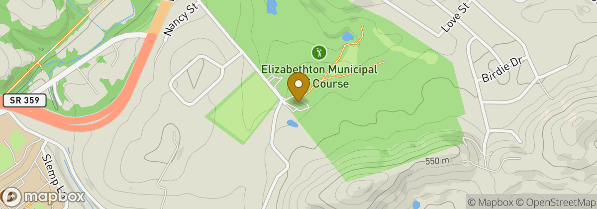 Map location: Elizabethton Golf Course