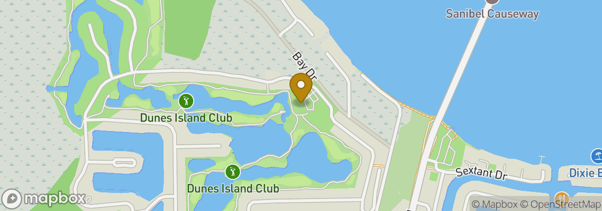 Map location: The Dunes Golf & Tennis Club