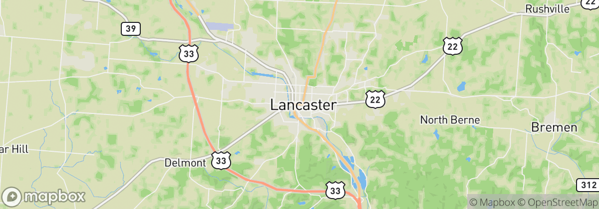 Map: Lancaster, OH