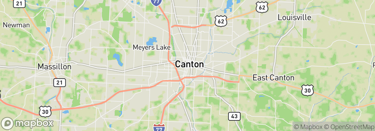 Map: Canton, OH