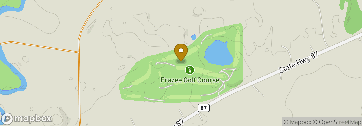 Map location: Frazee Golf Course