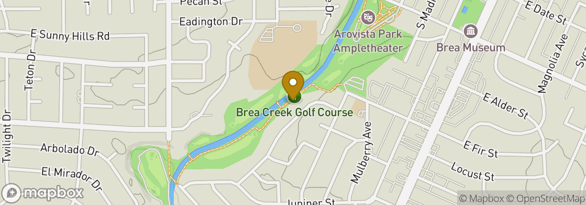 Map location: Brea Creek Golf Course