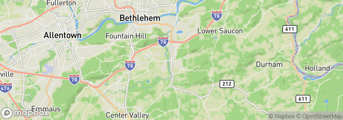 Map: Hellertown, PA
