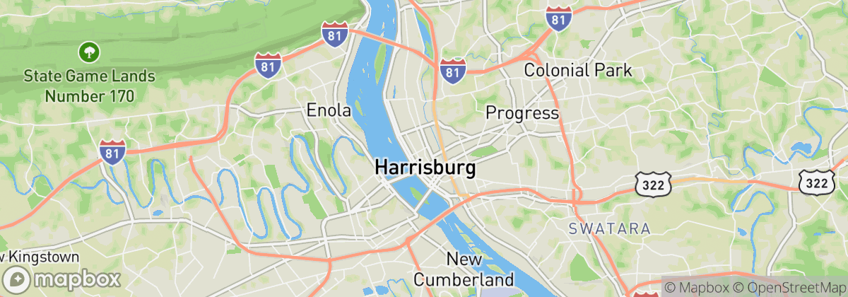 Map: Harrisburg, PA