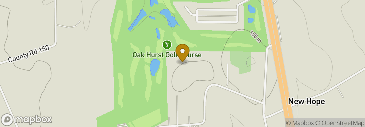 Map location: Oak Hurst Golf Course