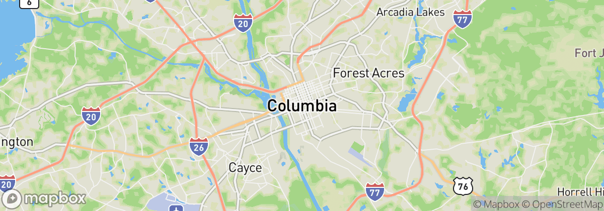 Map: Columbia, SC
