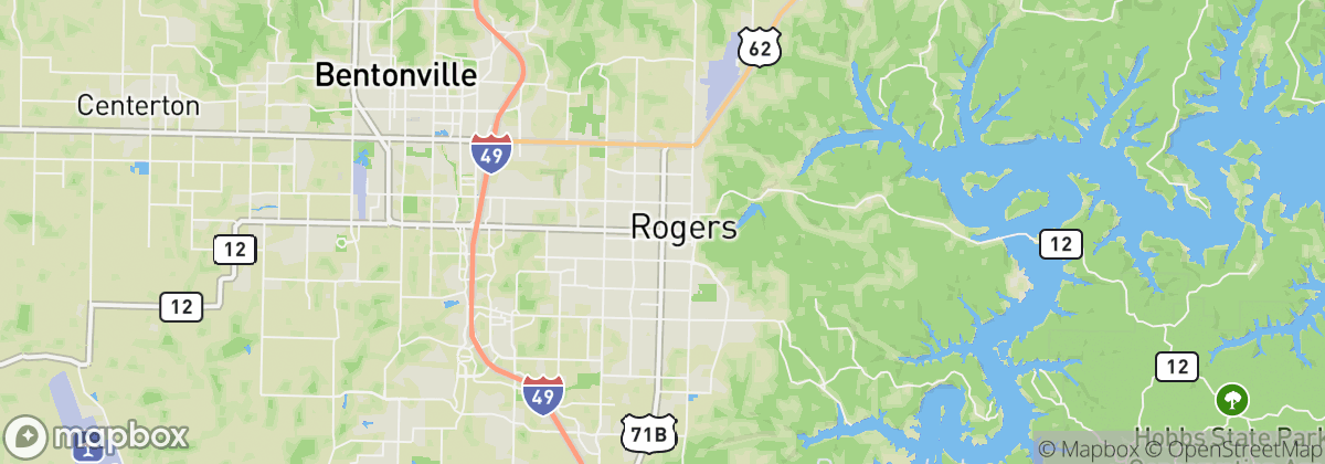 Map: Rogers, AR