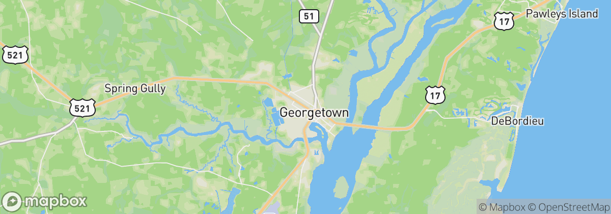 Map: Georgetown, SC