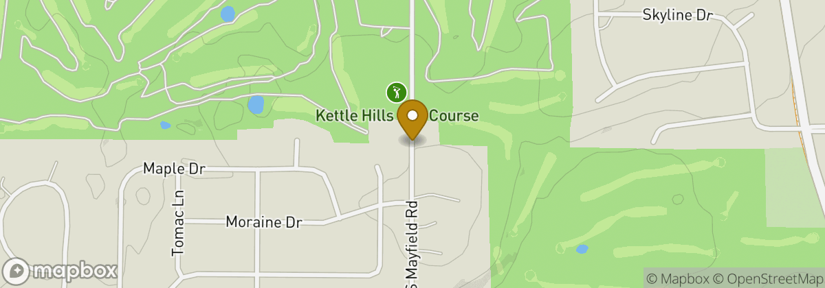 Map location: Kettle Hills Golf Course