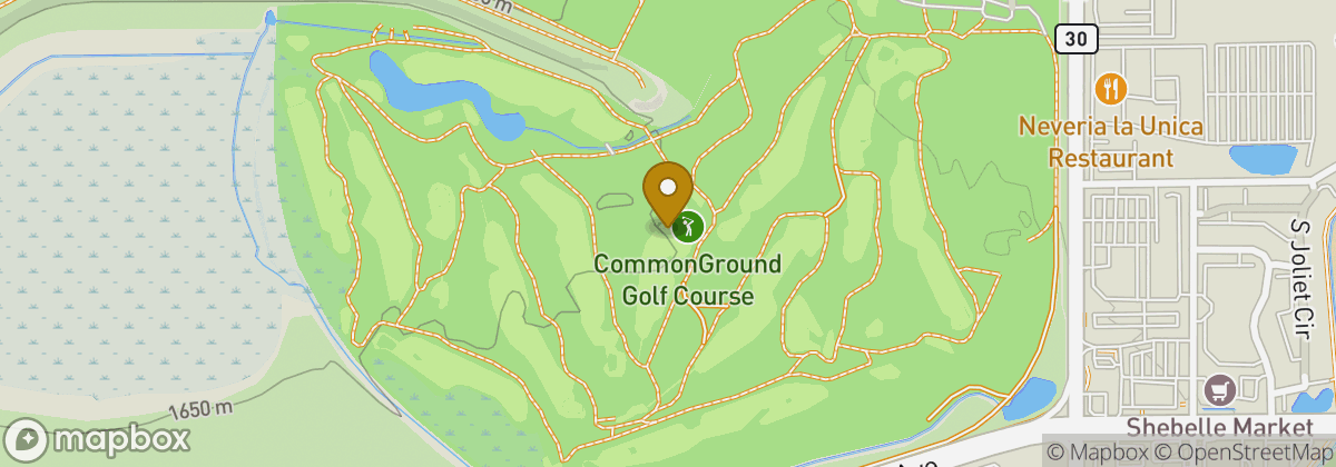 Map location: CommonGround Golf Course