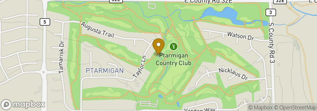 Map location: Ptarmigan Country Club