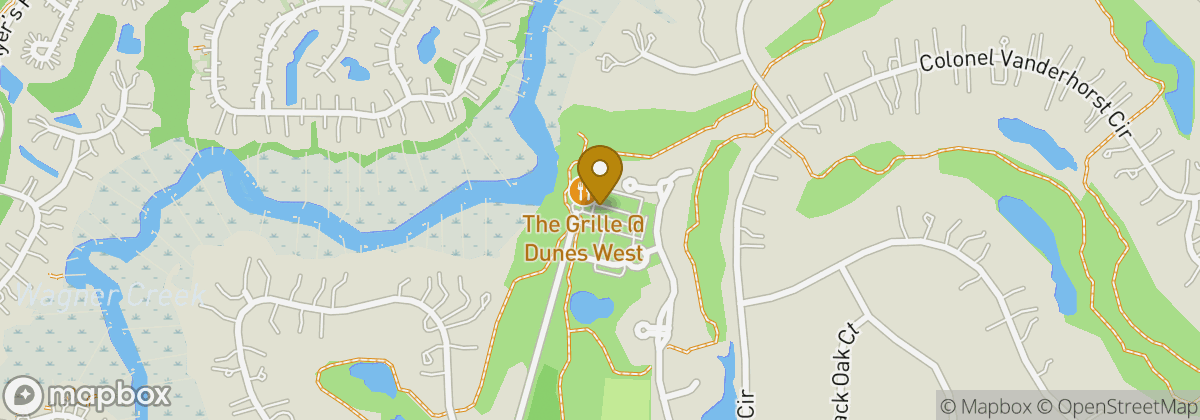 Map location: Dunes West Golf and River Club