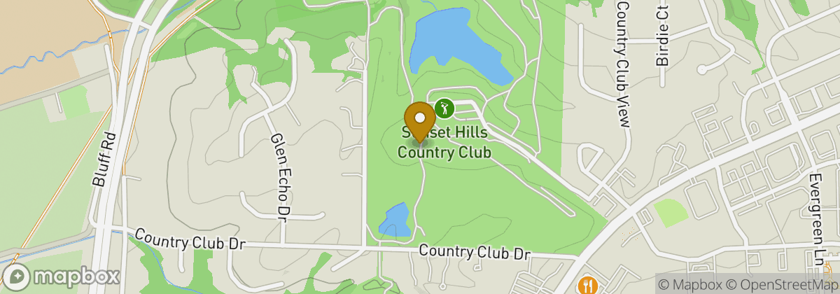 Map location: Sunset Hills Country Club