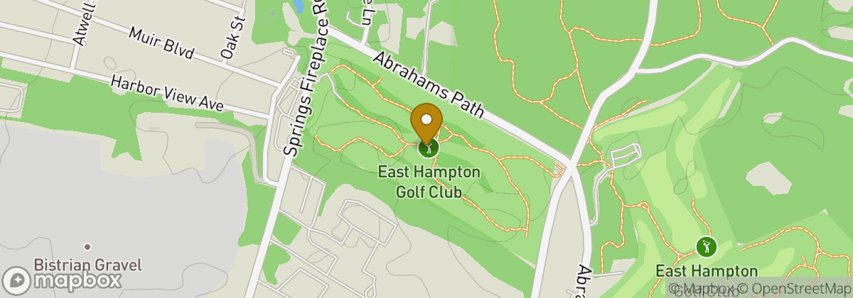 Map location: East Hampton Golf Club