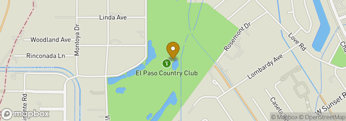 Map location: El Paso Country Club