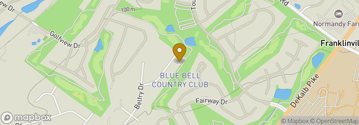 Map location: Blue Bell Country Club