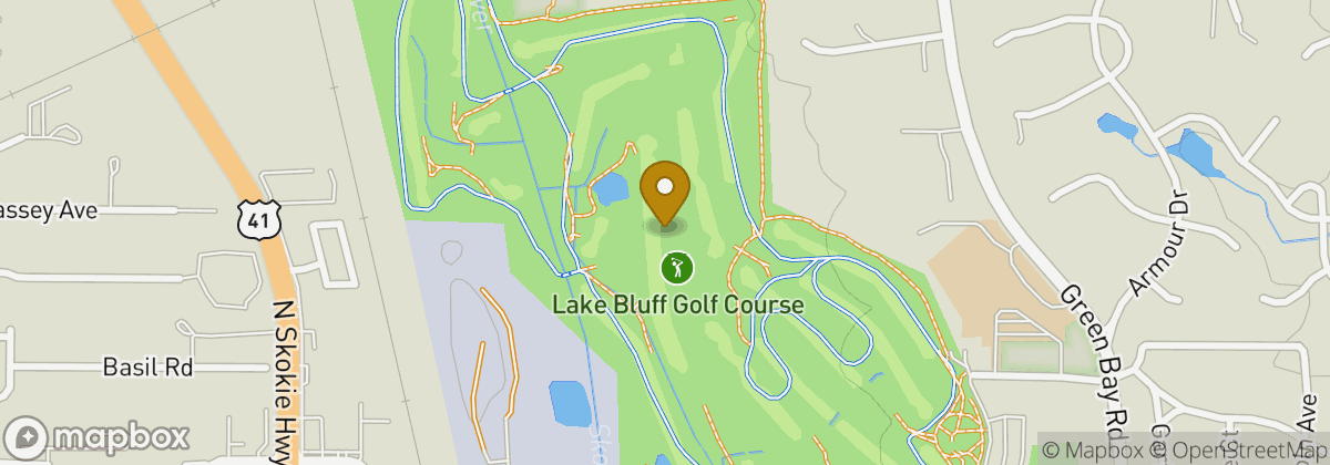 Map location: Lake Bluff Golf Club