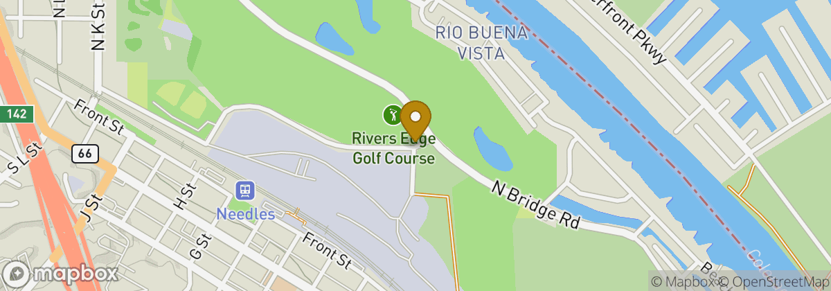 Map location: Rivers Edge Golf Course (Needles Municipal)