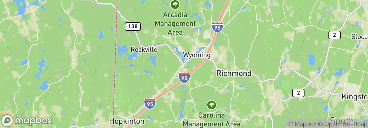 Map: Hope Valley, RI