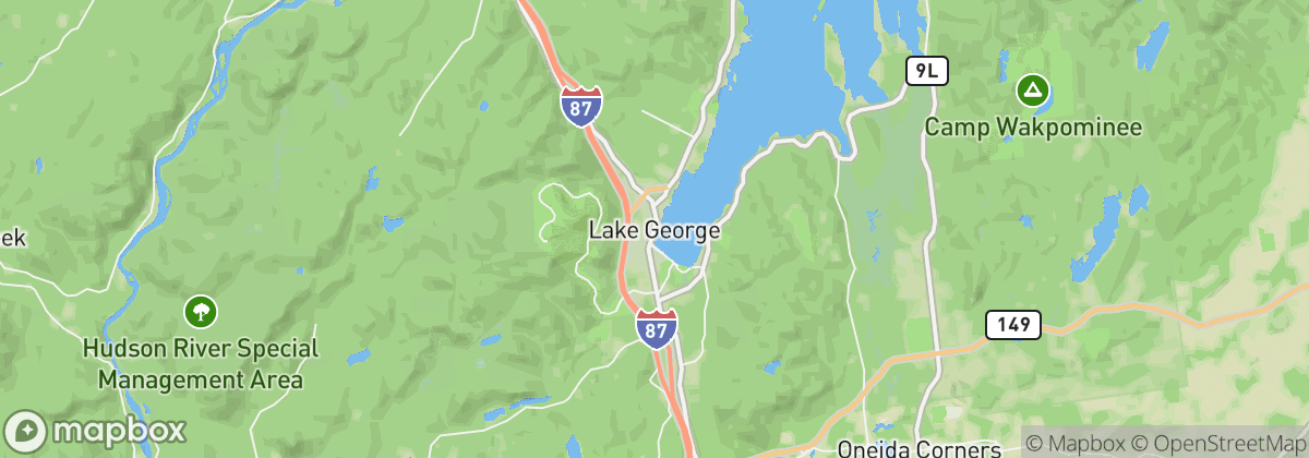 Map: Lake George, NY