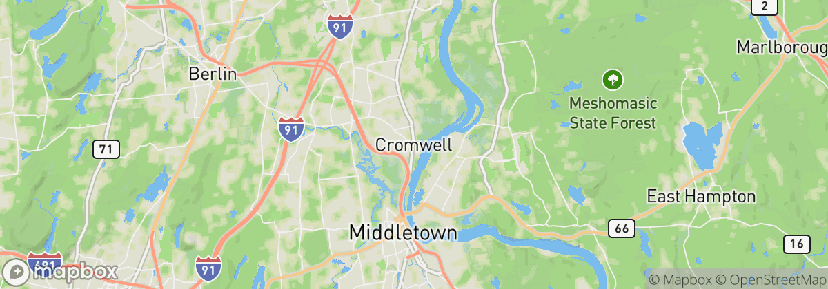 Map: Cromwell, CT