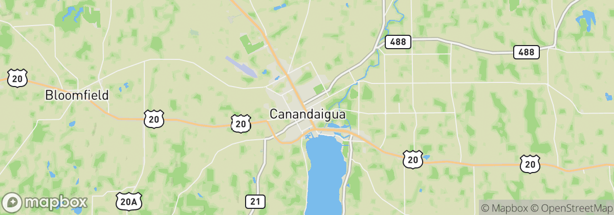 Map: Canandaigua, NY