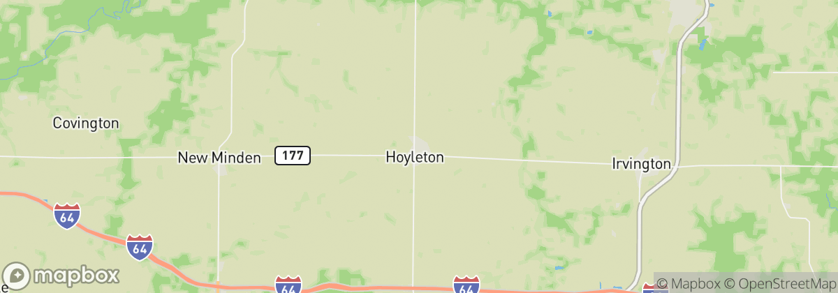 Map: Hoyleton, IL
