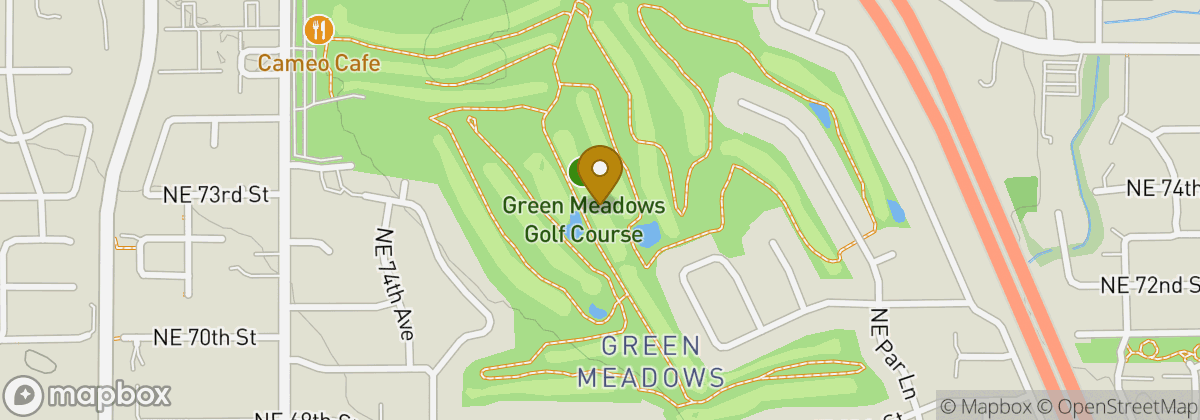 Map location: Green Meadows Golf Course