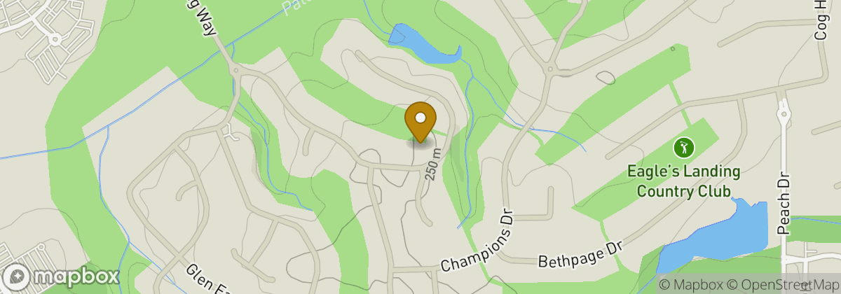 Map location: Eagle's Landing Country Club