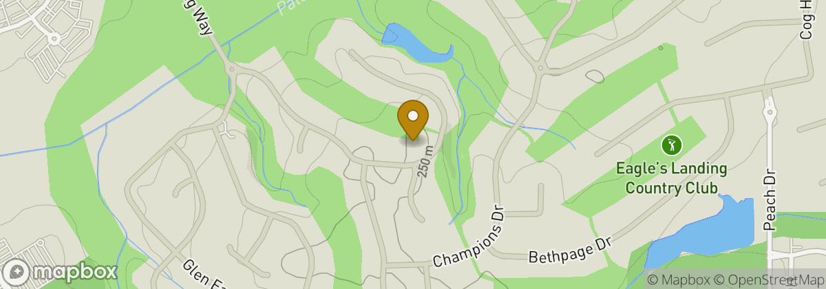 Map location: Eagle's Landing Country Club