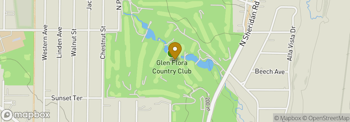 Map location: Glen Flora Country Club
