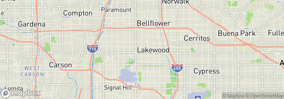 Map: Lakewood, CA