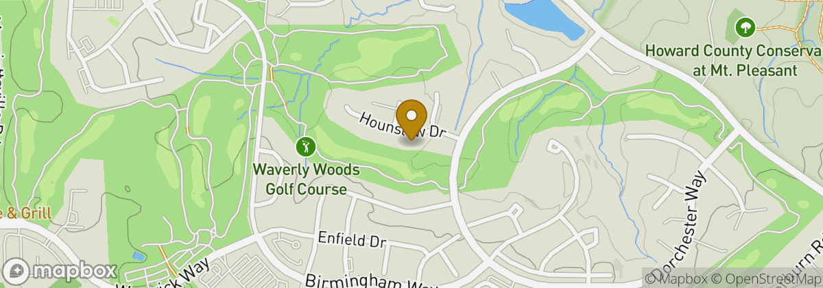 Map location: Waverly Woods Golf Course