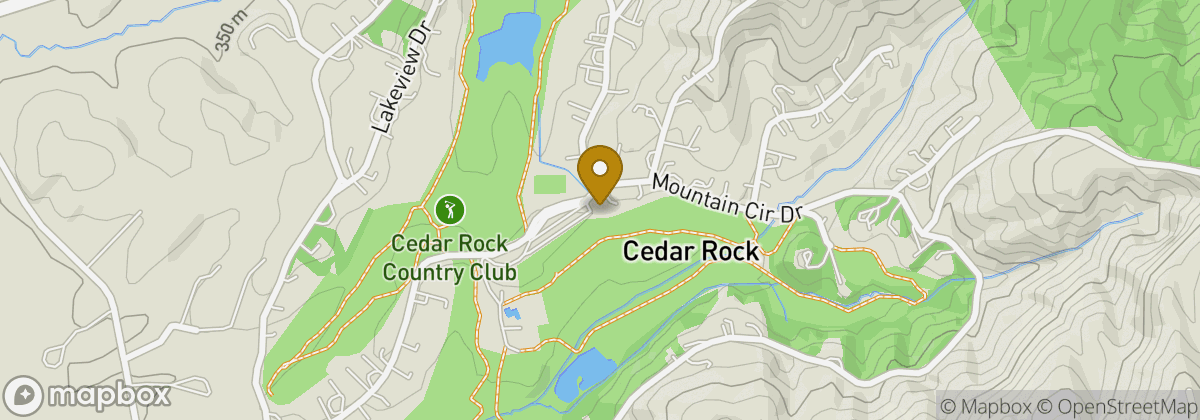 Map location: Cedar Rock Country Club