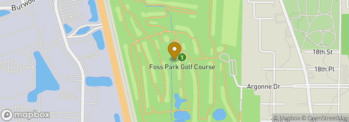 Map location: Foss Park Golf Course