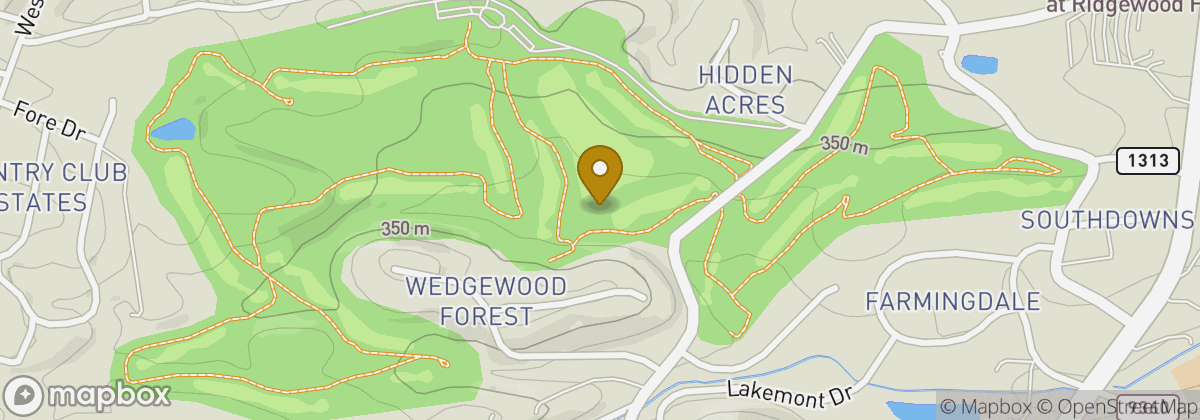 Map location: Hidden Valley Country Club