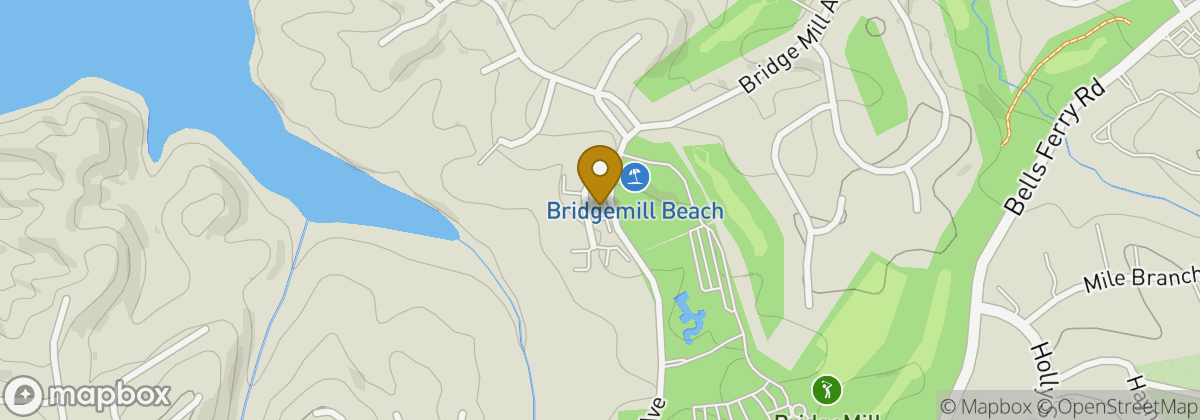 Map location: BridgeMill Athletic Club