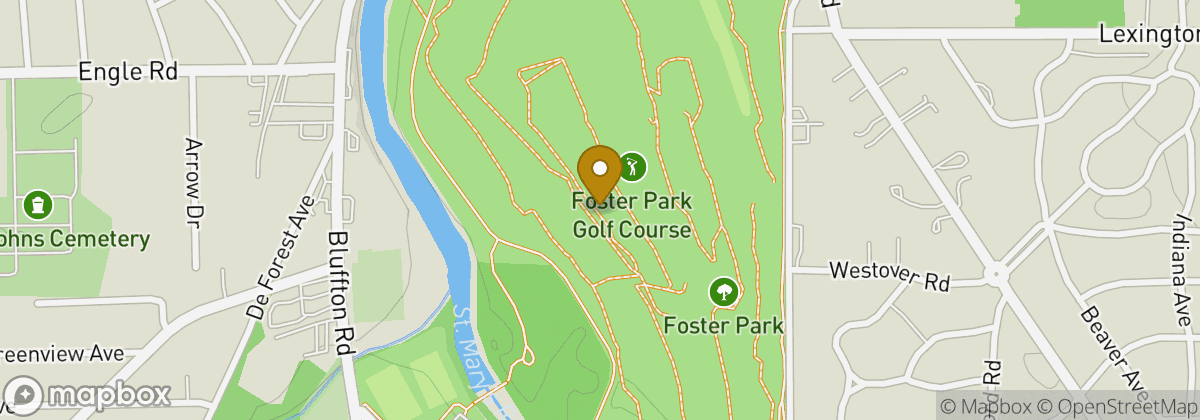 Map location: Foster Park Golf Course