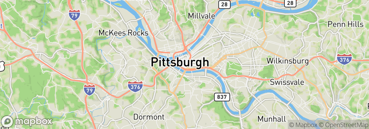 Map: Pittsburgh, PA