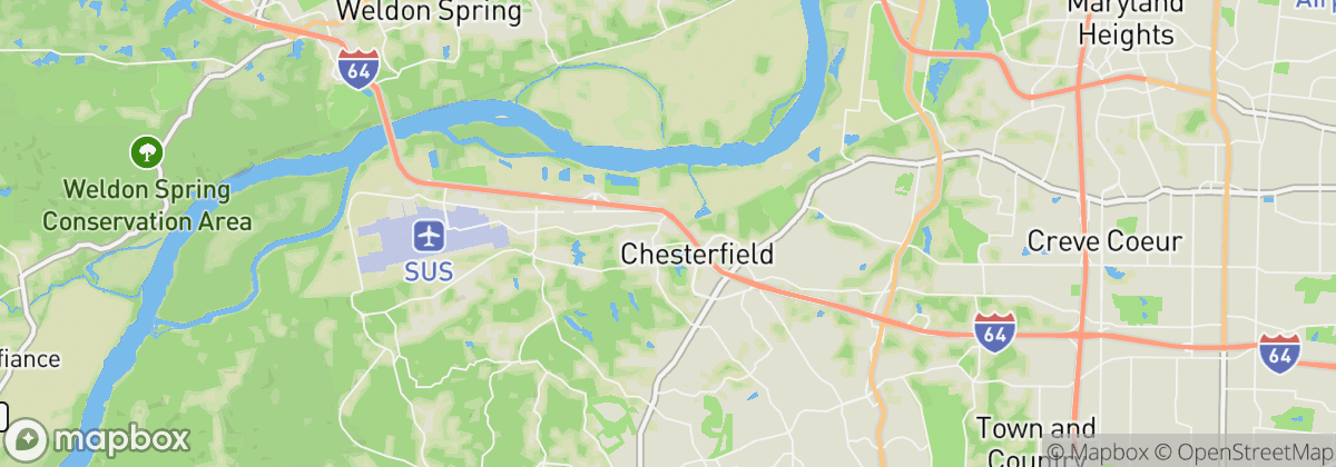 Map: Chesterfield, MO