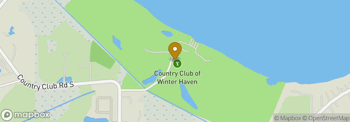 Map location: The Country Club of Winter Haven