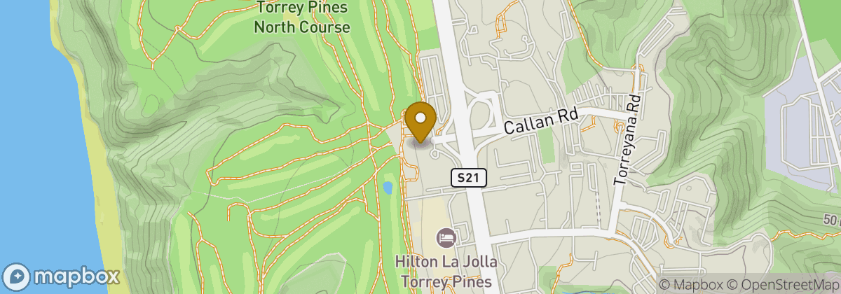 Map location: The Lodge at Torrey Pines