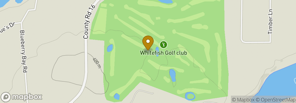 Map location: Whitefish Golf club