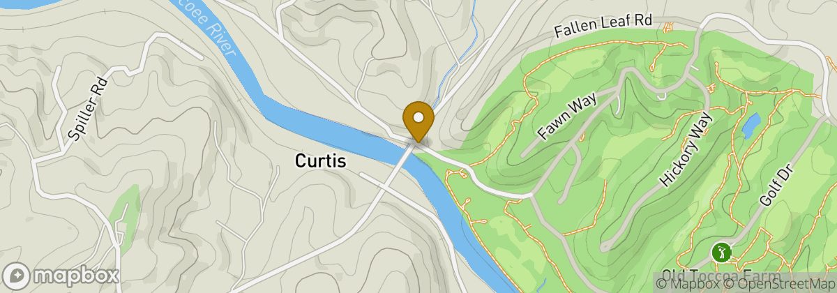 Map location: Old Toccoa Farm Resort