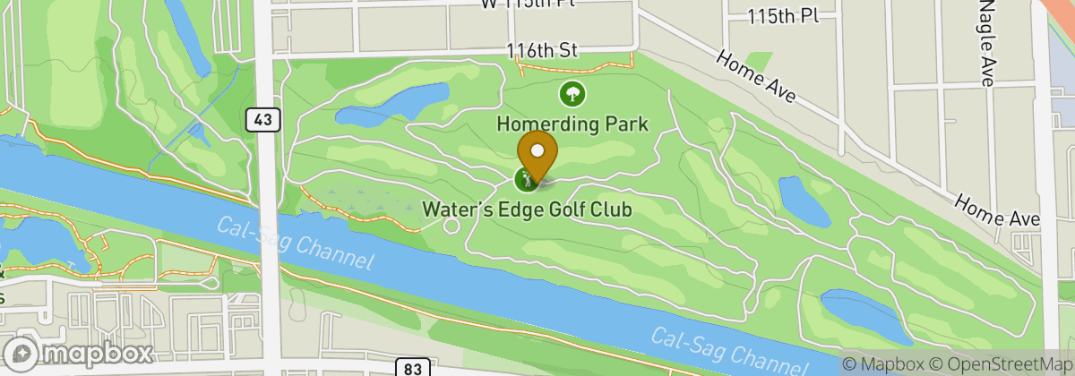 Map location: Water's Edge Golf Club