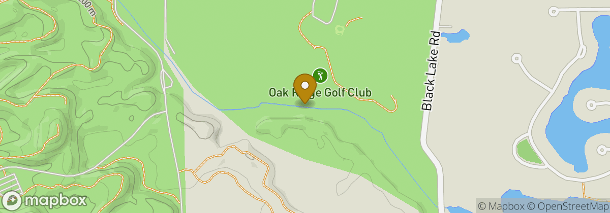 Map location: Oak Ridge Golf Club