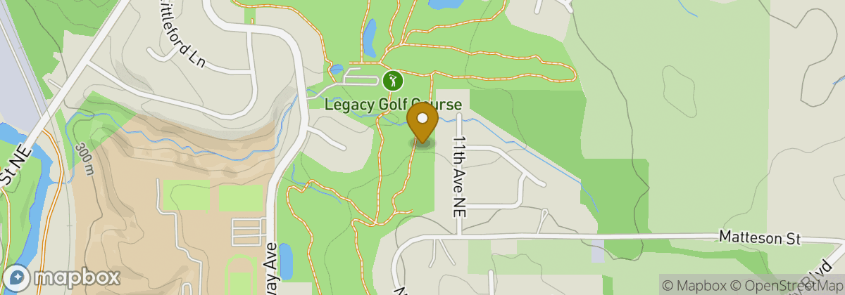 Map location: Legacy Golf Course