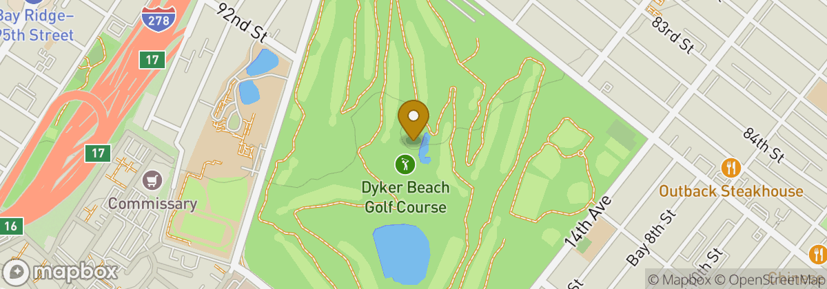 Map location: Dyker Beach Golf Course